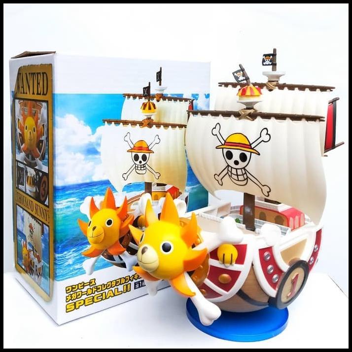 Wcf Kapal One Piece Thousand Sunny Go Action Figure Miniatur Pajangan