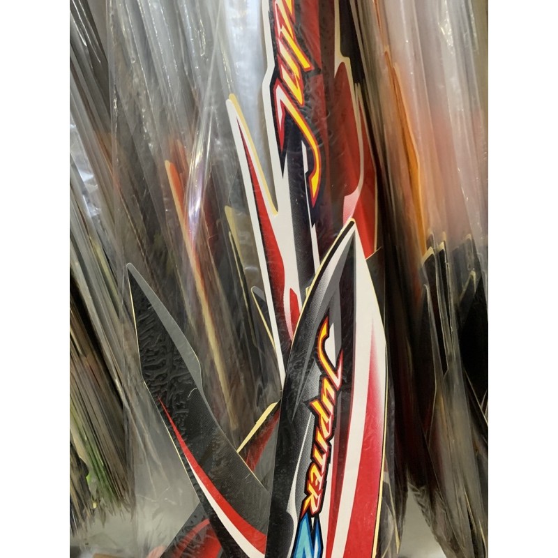 STIKER STRIPING JUPITER Z 2005 HITAM PUTIH