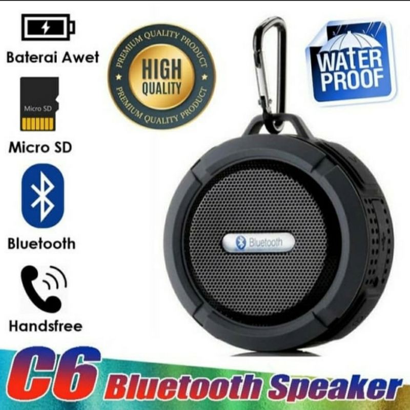 speaker bluetooth portable C6 waterproff anti air