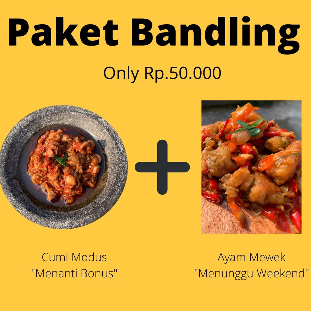 

Bundling Sambel Cumi Modus + Sambel Ayam Mewek D'Kost