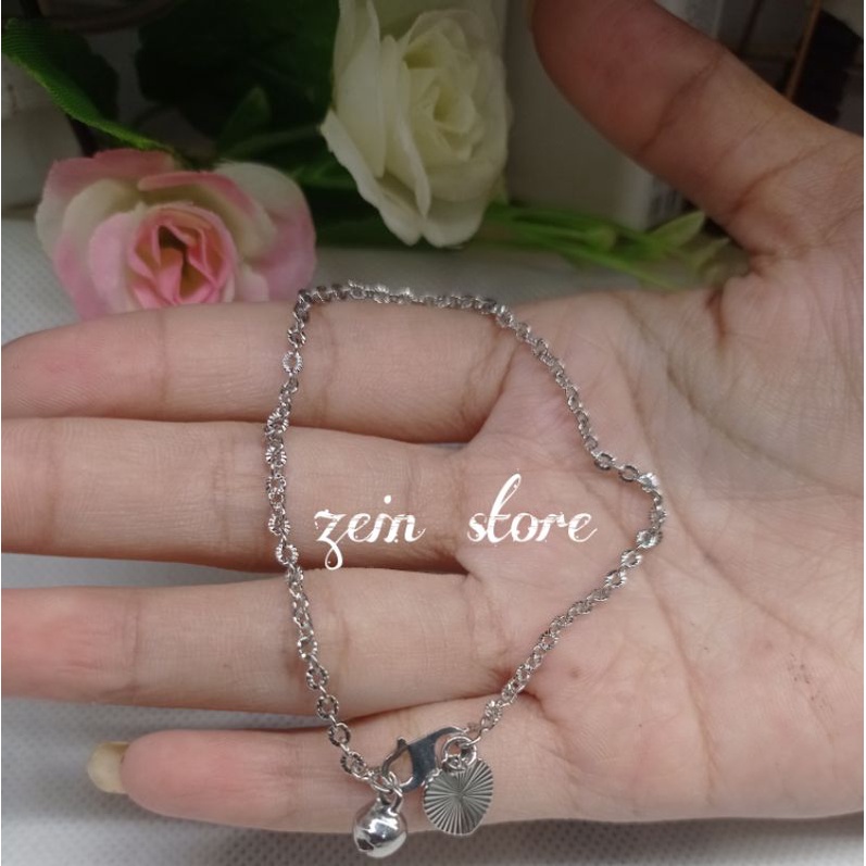 Gelang Tangan Rantai Nori Wanita Gold Dan Silver Anti Karat-3