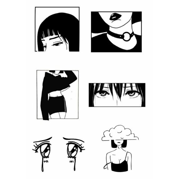 Stiker Tatto/Tattoo Temporary aesthetic