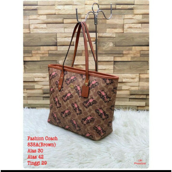 TAS TOTE COACH SIGNATURE MOTIF IMPORT