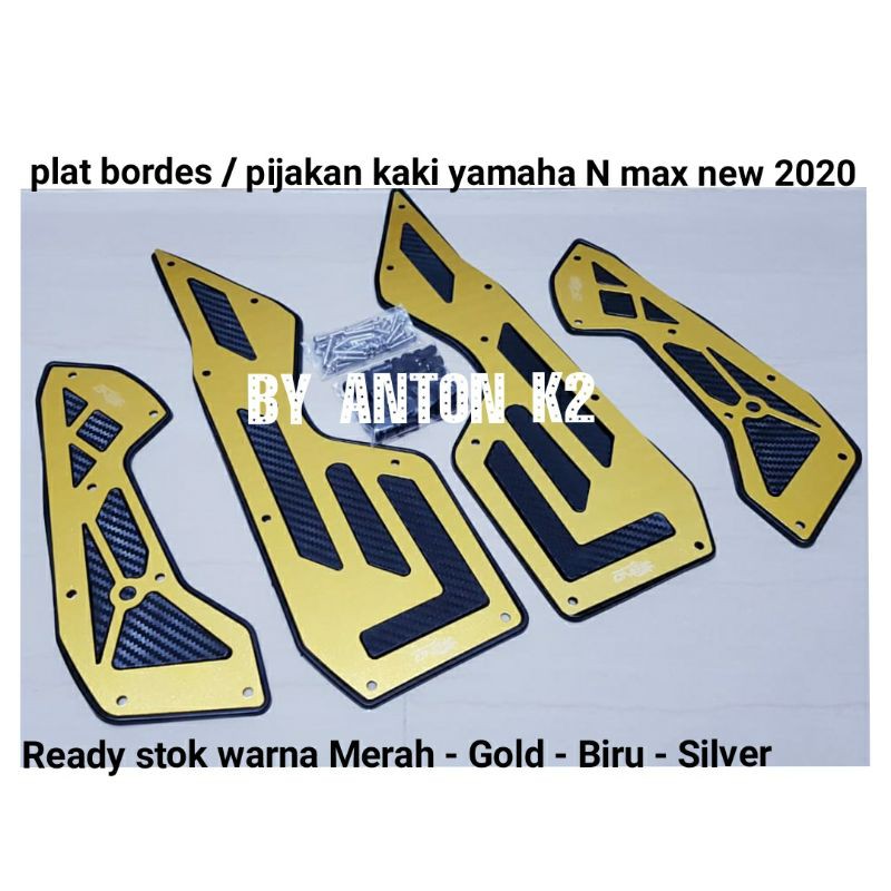 PLAT BORDES N MAX 2020 NEW/PIJAKAN KAKI YAMAHA NMAX NEW 2020 VARIASI AKSESORIS MOTOR KARPET MOTOR