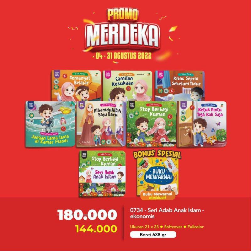 Buku Anak: Seri Adab Anak Islam - Ziyad books