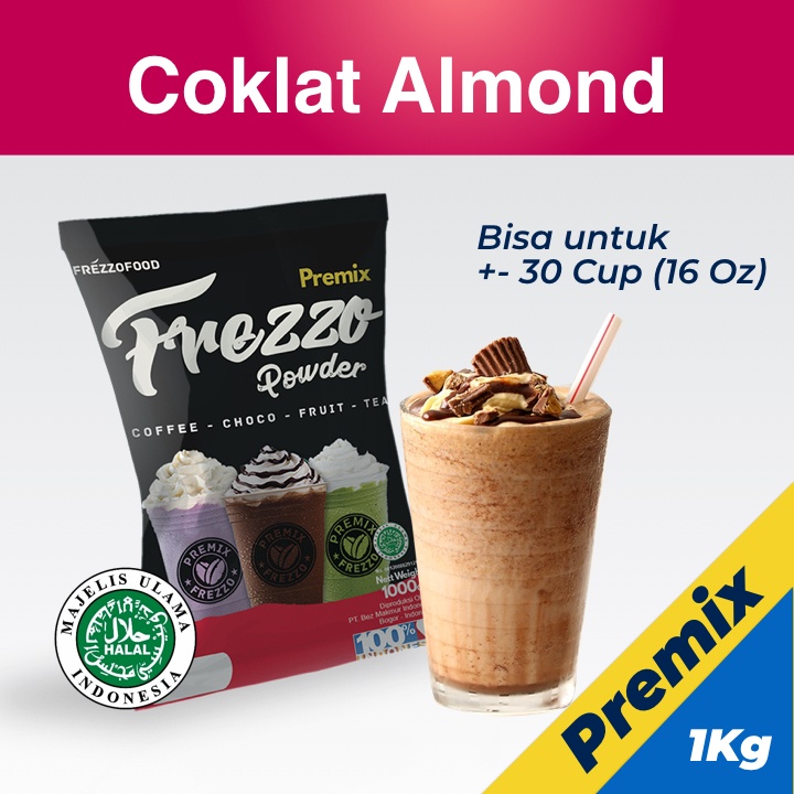 

Bubuk Minuman boba Premix DENGAN GULA powder milkshake COKLAT ALMOND