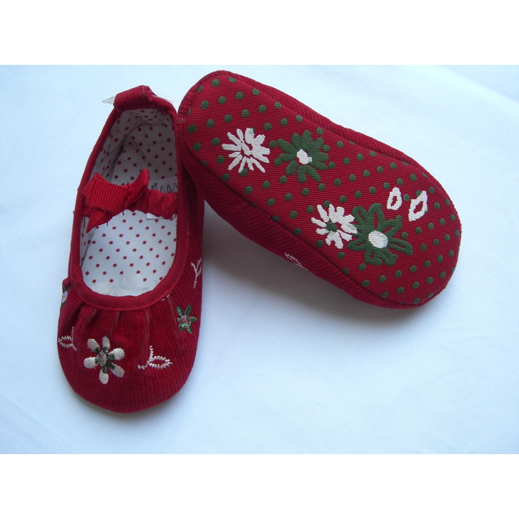 Next Sepatu Prewalker Bayi / Baby Shoes  Merah Bunga