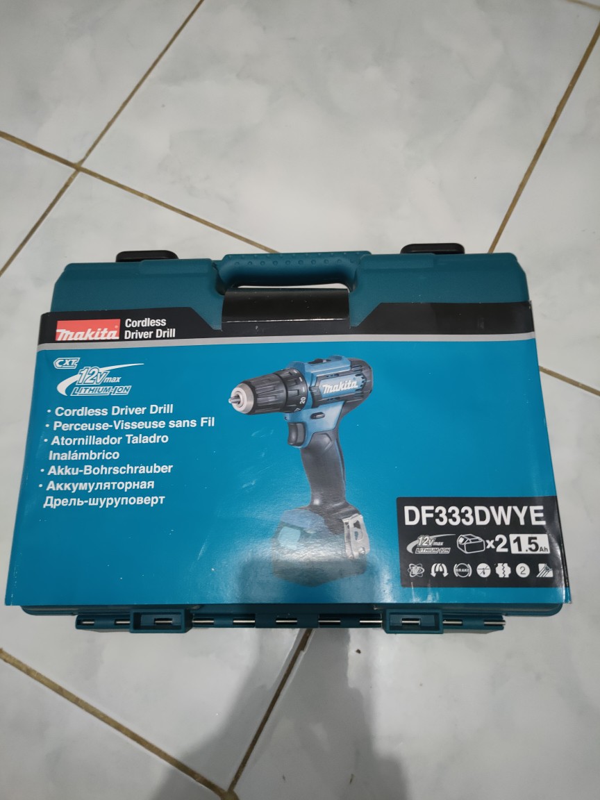 Mesin Bor Baterai Cordless Drill / Makita Df331 / Original Makita / Termurah / Dapet 2 Charge