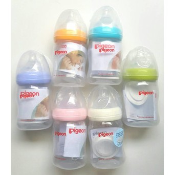 PIGEON Wideneck 160ml Botol Susu Bayi Pigeon Wide neck 160ml Peristaltic Plus Original No Box