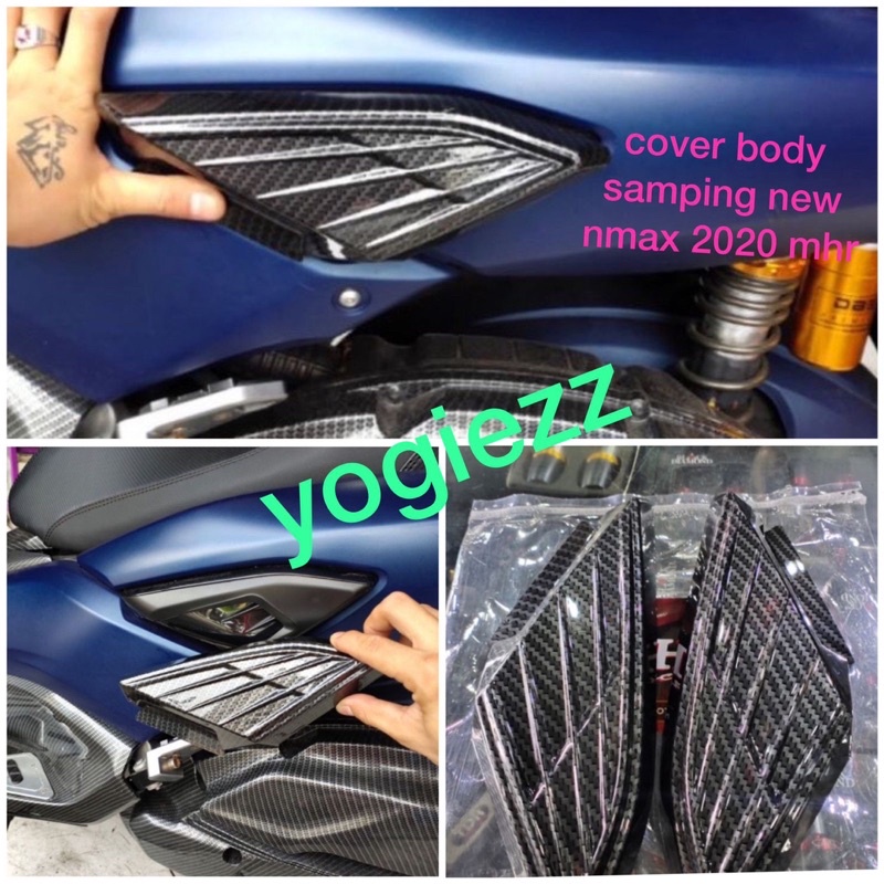 cover tutup body samping all new yamaha nmax 2020 mhr racing tutup body pijakan body samping nmax ca
