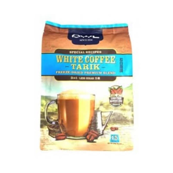 

#HANDCARRY Owl 3 In 1 White Coffee Tarik Less Sugar 15sX30g - UFOHCR1984