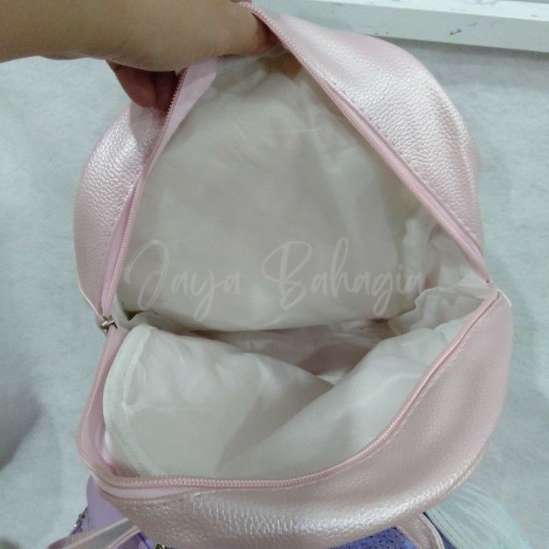 Ransel Mermaid Sequin Usap Ikan Tas Sekolah Import Kecil Anak Perempuan TK