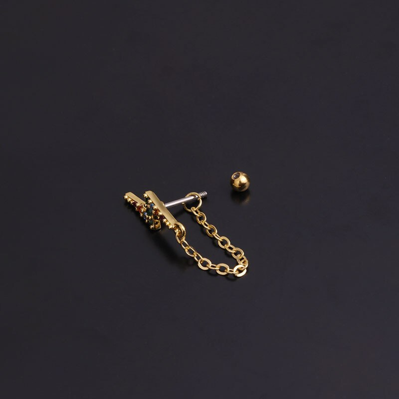 1 Pc Anting Stud Bahan Stainless Steel Untuk Wanita