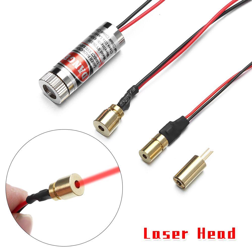 Preva Point/Line Laser 650nm 5mW Adjustable Laser Diode Head Modul Kepala Laser