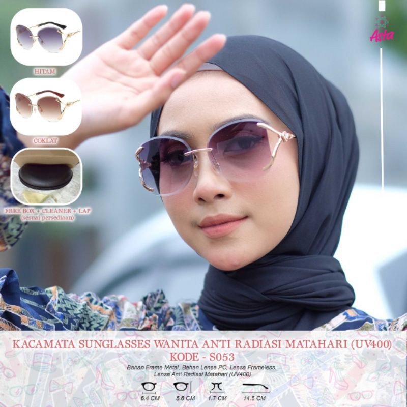 kacamata sunglasses wanita Anti Radiasi Matahari , By Asta