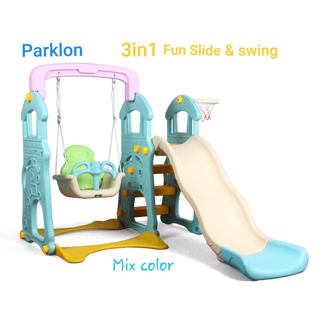 Perosotan Parklon 3in1 Fun Slide n Swing 3 in 1 Multi Combination Perosotan Ayunan Anak