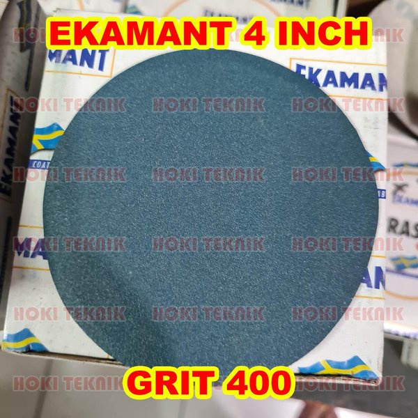 Amplas Bulat Grit 400 Ekamant 4 INCH Terjangkau