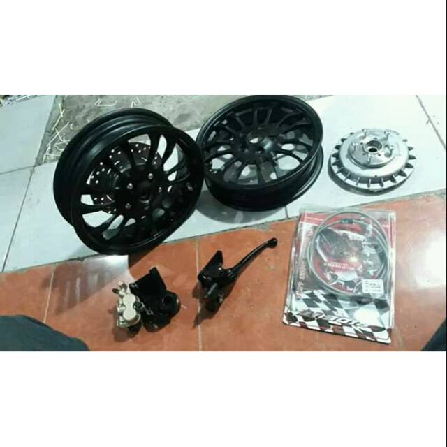 Ring 12 set plus cakram vespa pork kaki 2