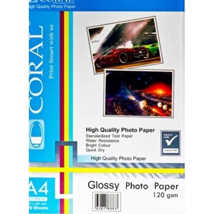 

❁ CORAL GLOSSY A4 120GR ▲
