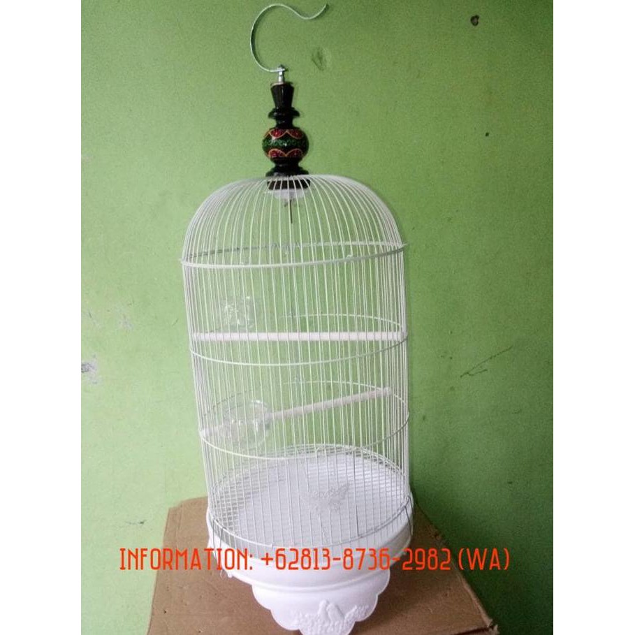 Sangkar Burung Lovebird Warna Putih
