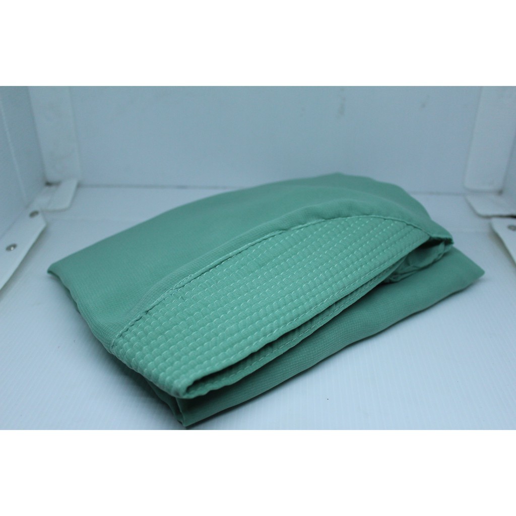 [BISA COD]KHIMAR OVAL 2 LAYER SIMPLE HIJAB INSTAN JILBAB KERUDUNG SYARI KEKINIAN TERBARU 2021-MINT