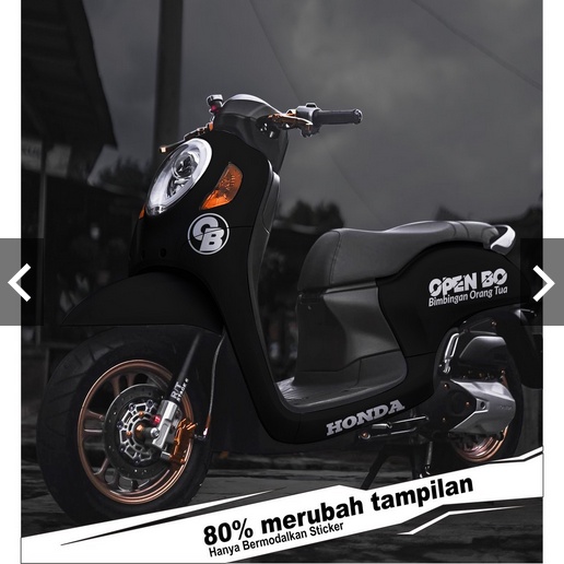 STIKER CUTTING NEW SCOOPY STIKER OPEN BO (BIMBINGAN ORANG TUA) STIKER MOTOR HONDA SCOOPY