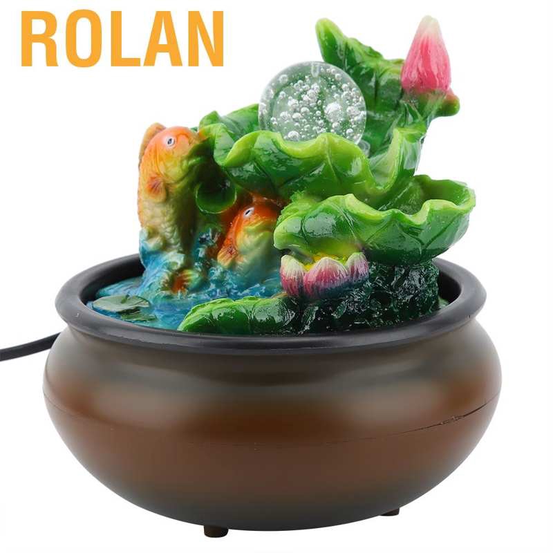 Rolan Feng Shui Lucky Fish Indoor Water Fountains Office Fountain For Home Decoration Shopee Indonesia
