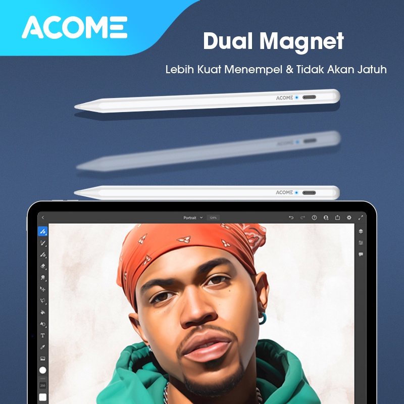 Acome Stylus Pen Universal for I-Pad Garansi Resmi 1 Tahun ASP10