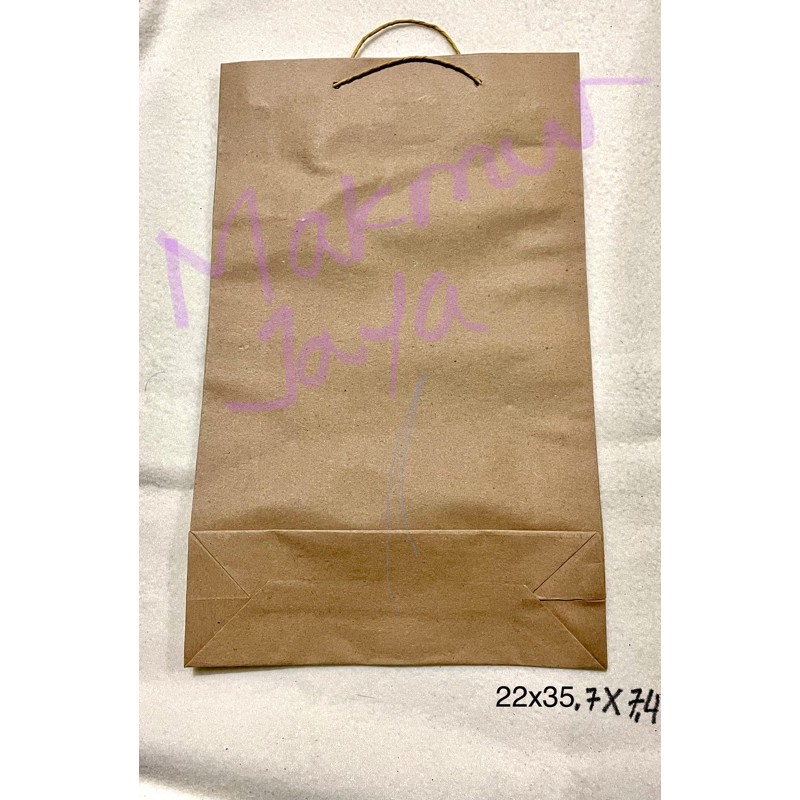 

PaperBag Paper bag Polos Matte Kuliner Makanan Souvenir Hamper 22x35,7x7,4 harga per4lembar