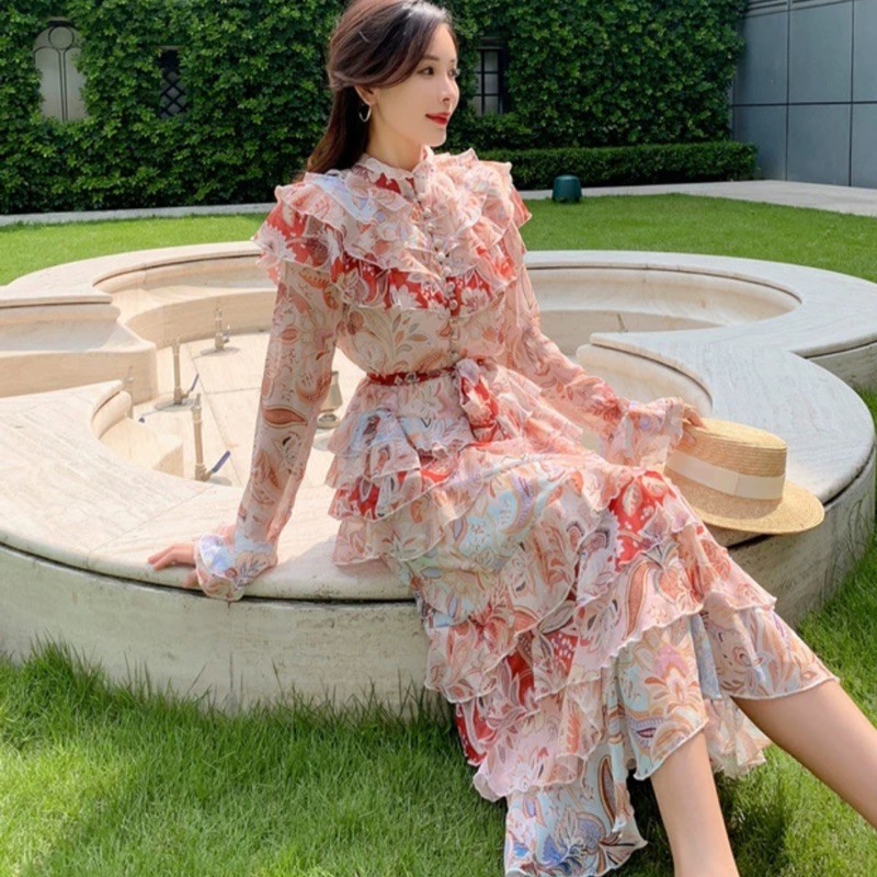 TM 63320 Maxi Dress FLORAL TIER import