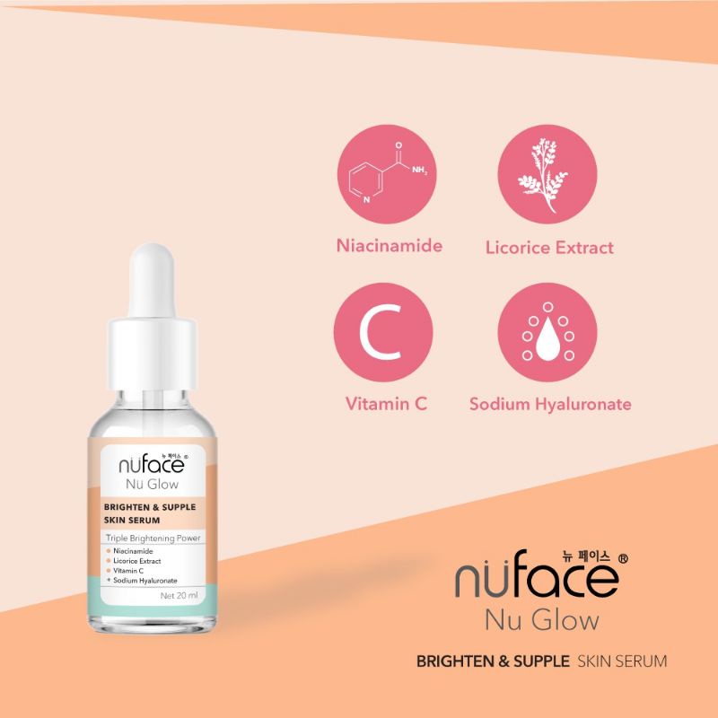 NUFACE NU GLOW LIQUID BRIGHTEN &amp; SUPPLE SKIN SERUM