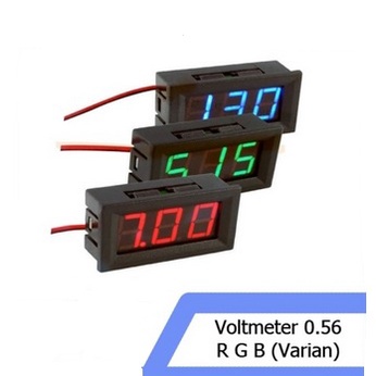 Volmeter DC 4.5V-30V Voltmeter Digital Volt meter 0.56inch 2 kabel