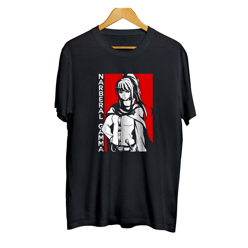 Kaos distro anime NARBERAL GAMMA PRINCESS - OVERLORD material cotton combed 30s