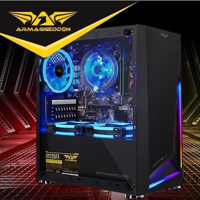 pc gaming ryzen 5 5600g ddr4 16 hdd 1tb Led 19In Fulset