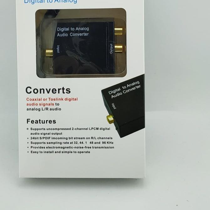 ► PAKET Converter Optik Audio to RCA + Kabel Optic Toslink dan Kabel RCA 3 to 3 untuk TV Ke Speaker