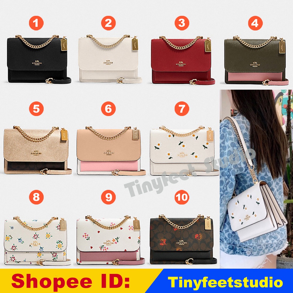 Coach 91174 91166 C1425 2308 C2858 C4090 C7596 C5797 Klare Crossbody with Daisy Embroidery Women Sli