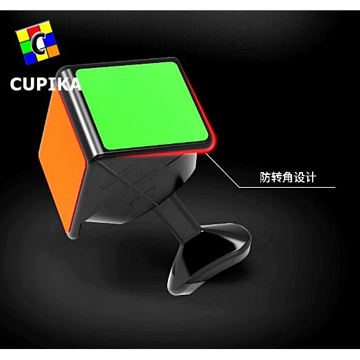 Rubik 2x2 QIYI ms Black base blackbase Magnetic Magnet Original