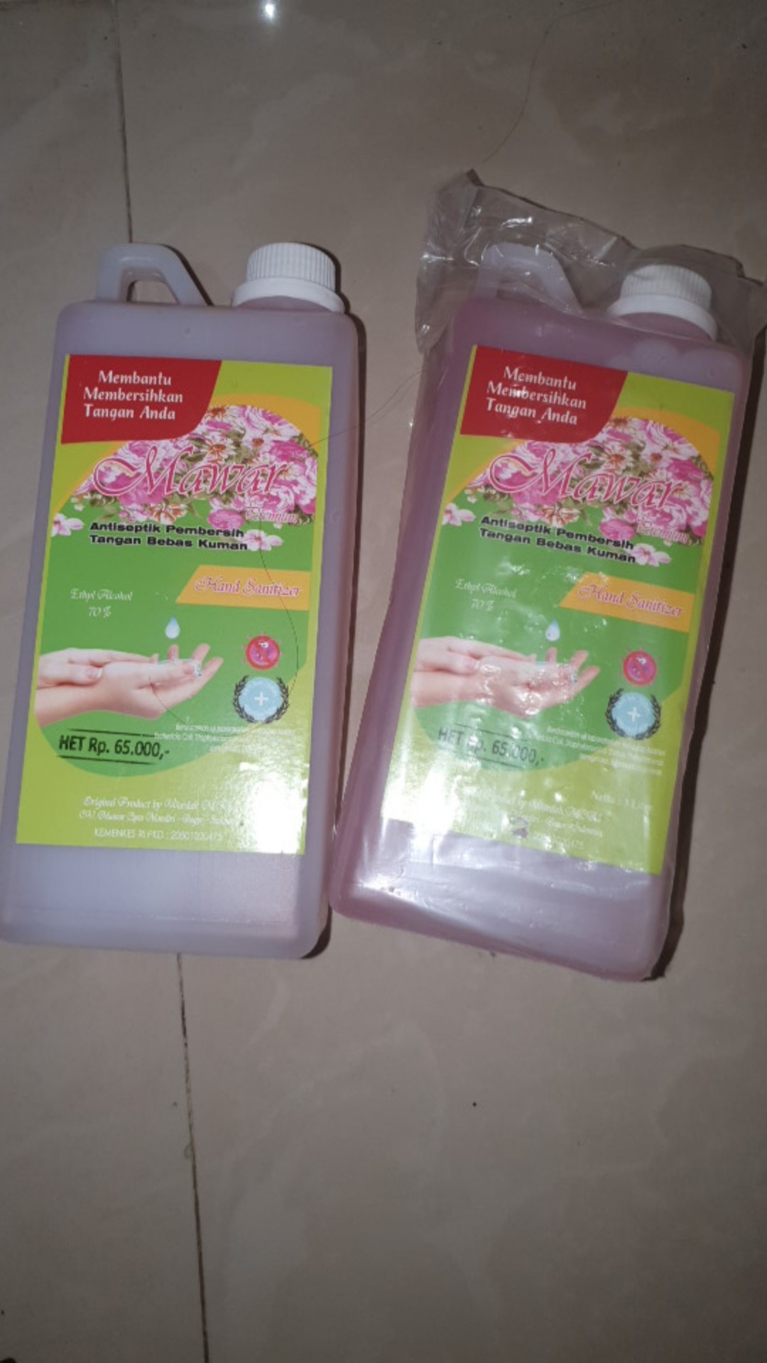 [ Jnt Sicepat Jtr ] Mawar Hand Sanitizer 1 Liter