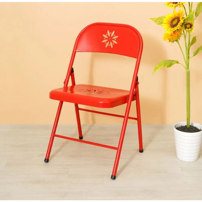 SOLEIL Gabriel Kursi Lipat Folding Chair Merah