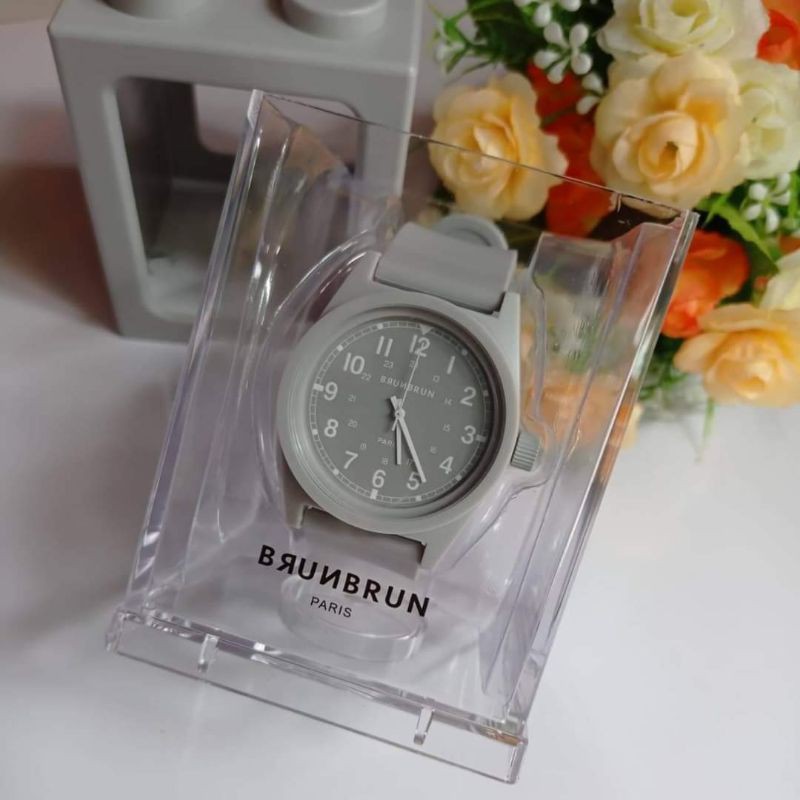 JAM TANGAN WANITA COUPLE GREY SALE SOPHIE MARTIN PARIS BRUNBRUN BURNBURN PROMO SHOPEE SHOPIE