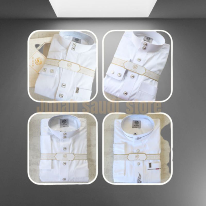 JUBAH AL NOOR PUTIH MOTIF TERBARU