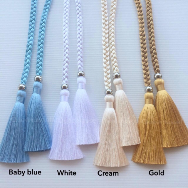 Belt tassel, sabuk tassel, sabuk simpel tali kepang dan rumbai panjang 2 m