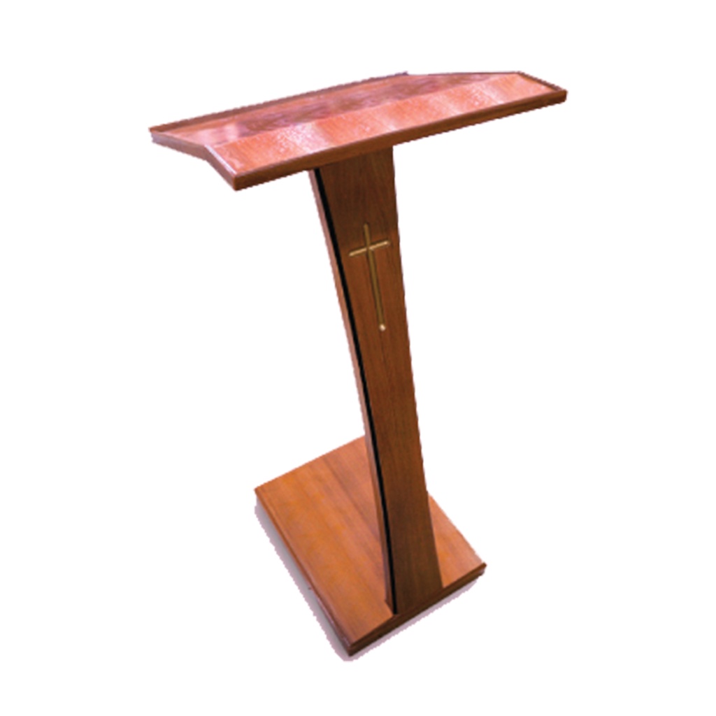 Mimbar Kayu Solid 1 Tiang