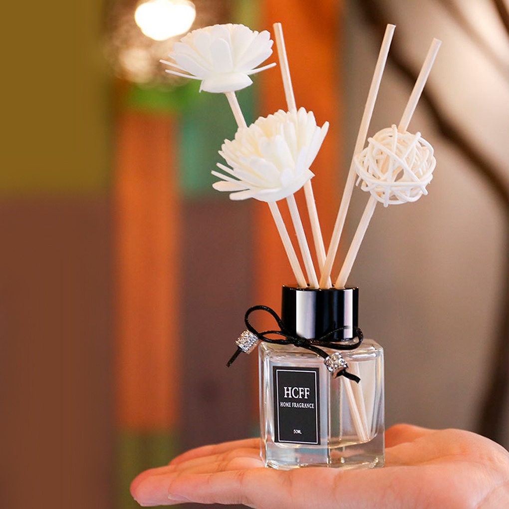 INONE Reed Diffuser Set with Sticks  100ml/50ml Aromatherapy Oil untuk Kantor Ruang Tamu Decor Kamar Tidur Aromatherapy Cocok di Hadiah & Stress Relief-50ML