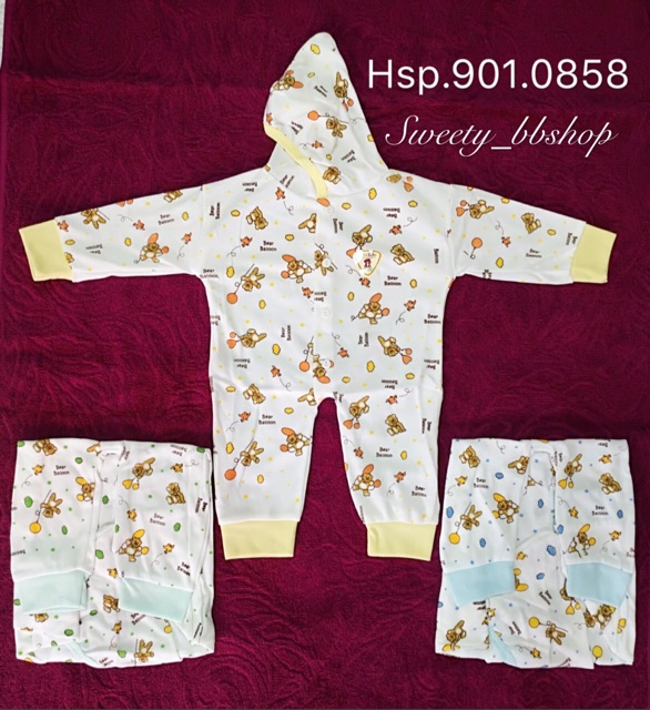 3PCS Jumper Bayi Terbuka dan Tutup Kaos Kaki Jumper bayi newborn Unisex