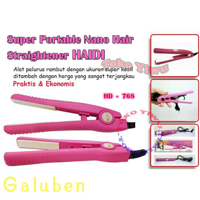 CATOKAN RAMBUT MINI HAIDI HD 768 LURUS IKAL