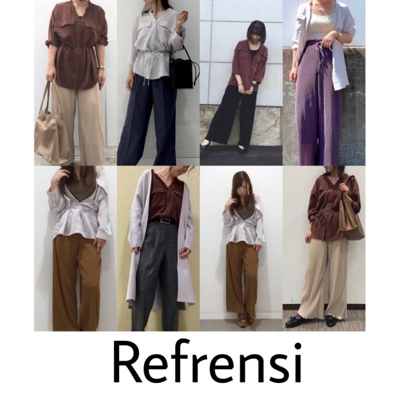 GU/UNQ BLOUSE POCKET - atasan kemeja/blouse wanita-8