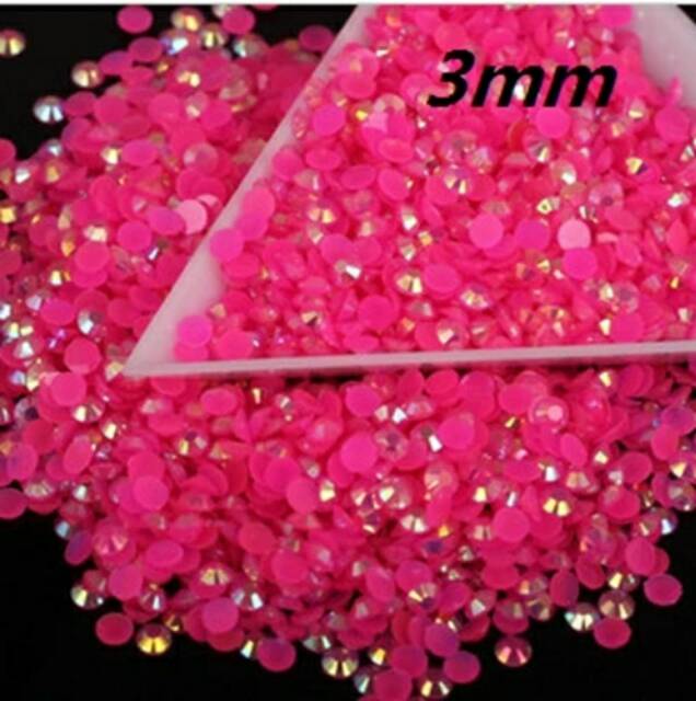 RHINESTONE 3mm Warna AB isi 1.000PCS manik bahan craft nailart tasbih swarovski hennaart blink