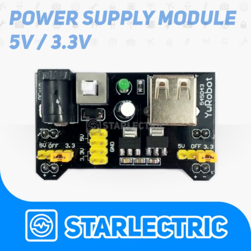 Power Supply 5V 3.3V for Breadboard Mini