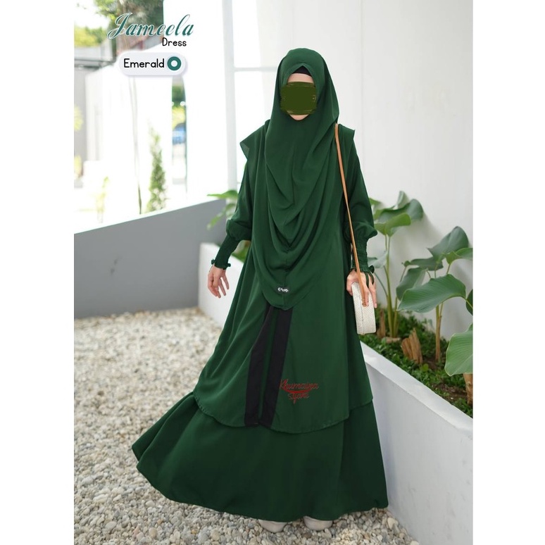 JAMEELA SET GAMIS JILBAB SERIES by KHUMAIRA SYARI klambieakhwat BISA COD |